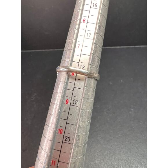 Red garnet marquise gemstone sterling silver ring size 8 - Picture 12 of 12